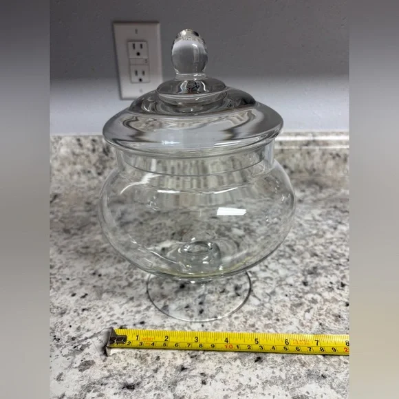 Elegant Glass Apothecary Jar - Picture 2 of 5
